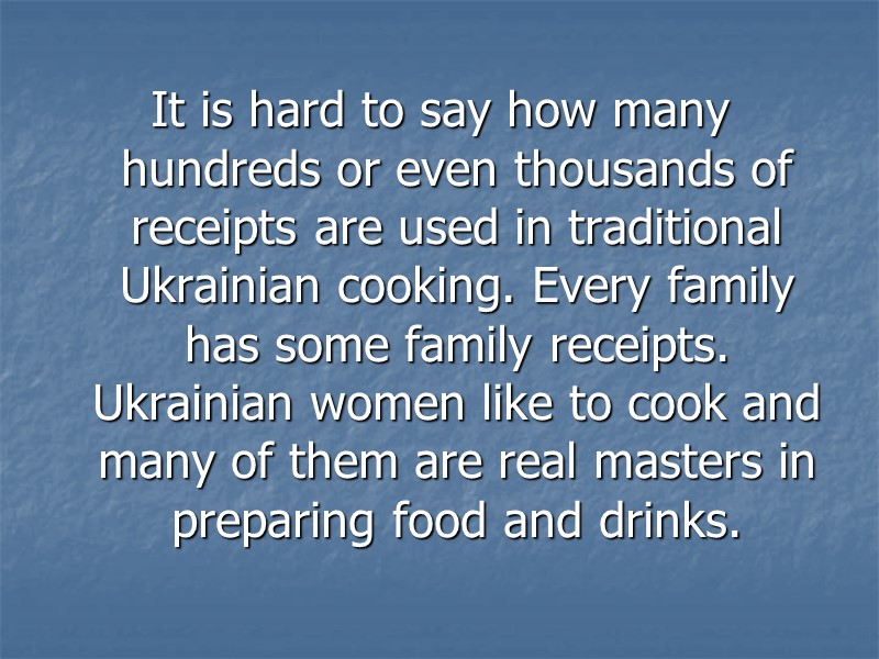 It is hard to say how many hundreds or even thousands of receipts are